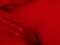 Girl caresses herself in the restroom of a nightclub