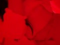 Girl caresses herself in the restroom of a nightclub