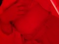 Girl caresses herself in the restroom of a nightclub