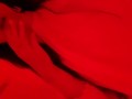 Girl caresses herself in the restroom of a nightclub