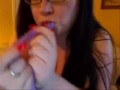 Chubby Slut Panty Stuffing Panty Fetish With Dirty Talk On Webcam