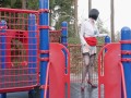 Naughty Teacher Ms. Julia Flashes her Panties at the Park!