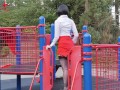 Naughty Teacher Ms. Julia Flashes her Panties at the Park!