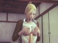 Attack on titans Hentai 3D - Annie Blowjob, Boobjob and Fucked in a tatami.
