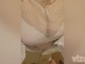 Sexy girl in public toilet with beautiful big boobs girl - viza showgirl