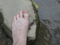 Sexy toe play in water