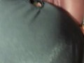 Married Couples threesome fantasy cum covering fake pussy, both licking up the cum & tongue Kissing 