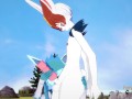 Pokemon Hentai Furry - Glaceon handjob and fucked by Cinderace