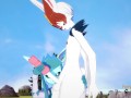 Pokemon Hentai Furry - Glaceon handjob and fucked by Cinderace