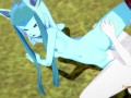 Pokemon Hentai Furry - Glaceon handjob and fucked by Cinderace