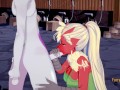 Pokemon Hentai Furry - Blaziken blowjob and handjob with cum in her mouth to Mewtwo