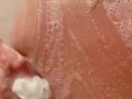 Hot and soapy shower session