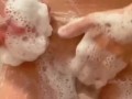 Hot and soapy shower session