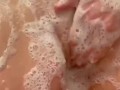 Hot and soapy shower session