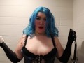 taking out my stuffed ball gag