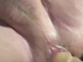 Mommy takes daddy to the room to peg his tight ass with a big fat cock! 
