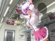 3D HENTAI Schoolgirl didn't wear panties on the train (PART 2)