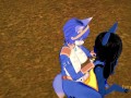 Star Fox Pokemon Star Fox Pokemon Furry Hentai - Krystal x Lucario Boobjob & Fucked