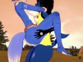 Star Fox Pokemon Star Fox Pokemon Furry Hentai - Krystal x Lucario Boobjob & Fucked