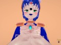 Star Fox Pokemon Furry Hentai - POV Krystal x Lucario Boobjob blowjob and fucked