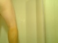 Pissing & washing off in the shower
