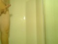 Pissing & washing off in the shower