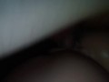 Licking my own cum off of silicone pussy