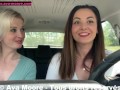 Ava Moore - Extréme Exhib et baise lesbienne avec Jade Latour devant les automobilistes - VLOG PORNO