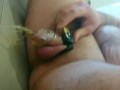 My First Time Cock Caged and Peeing