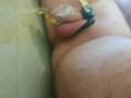 My First Time Cock Caged and Peeing