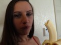 Ashlynn Taylor Eating Banana