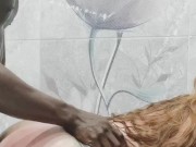 Met a black guy on the street and gave him cum in my mouth