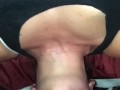 (Part 1 of 2) Cock Hungry MILF forgot to lock the door & mask up, suddenly stopped when interrupted 