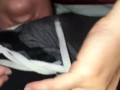 (Part 1 of 2) Cock Hungry MILF forgot to lock the door & mask up, suddenly stopped when interrupted 