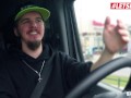 BUMSBUS - TATTOOED GERMAN WITH BIG TITS POUNDED HARD IN THE BACKSEAT - LETSDOEIT