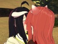 An awesome isekai adventure with Albedo and Raphtalia (3D Hentai) (Overlord) (Shield Hero)