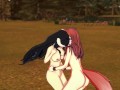 An awesome isekai adventure with Albedo and Raphtalia (3D Hentai) (Overlord) (Shield Hero)