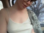 Girl Flash Tits and Rips Bong