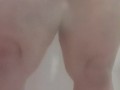 Arab BBW has a soapy shower with you