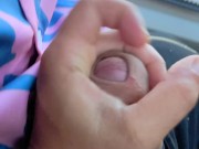Risky Handjob on Public Bus - Cum on Hands + Post Cum Play!