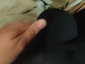 Quick cum wearing cock ring under boxer briefs