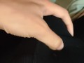 Quick cum wearing cock ring under boxer briefs