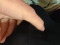 Quick cum wearing cock ring under boxer briefs