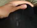 Quick cum wearing cock ring under boxer briefs