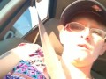 Using vibrator in public parking lot