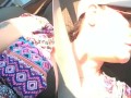 Using vibrator in public parking lot