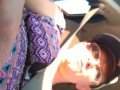 Using vibrator in public parking lot