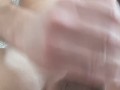 Self ruined orgasm and post-ruined-orgasm teasing penis