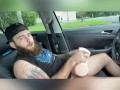 Daddy Wolf Explores Silicone Toy Masturbation in Public