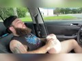 Daddy Wolf Explores Silicone Toy Masturbation in Public